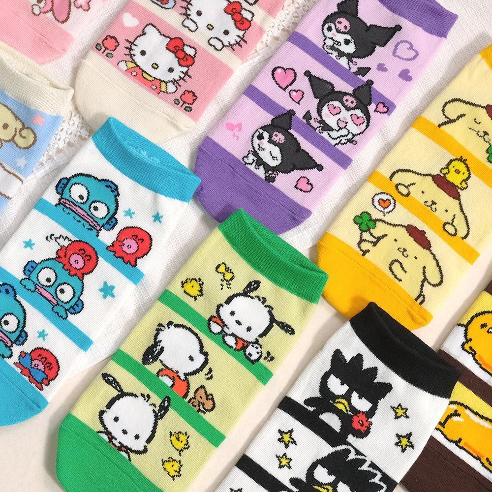 AHUA 阿華有事嗎 三麗鷗三格人物情境短襪 K2313 正韓襪子 百搭純棉襪 韓妞必備 少女襪-細節圖7