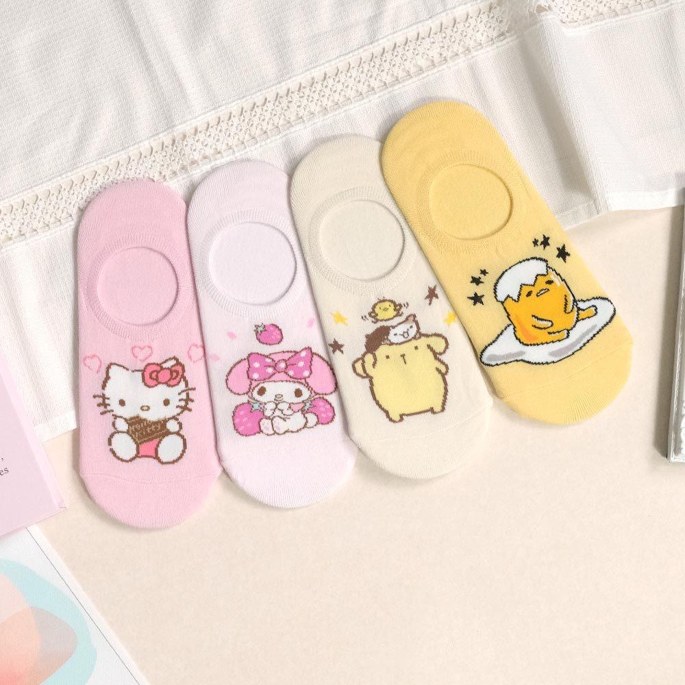 AHUA 阿華有事嗎 三麗鷗閃亮人物隱形襪 K2312 正韓襪子 百搭純棉襪 韓妞必備 少女襪-細節圖4