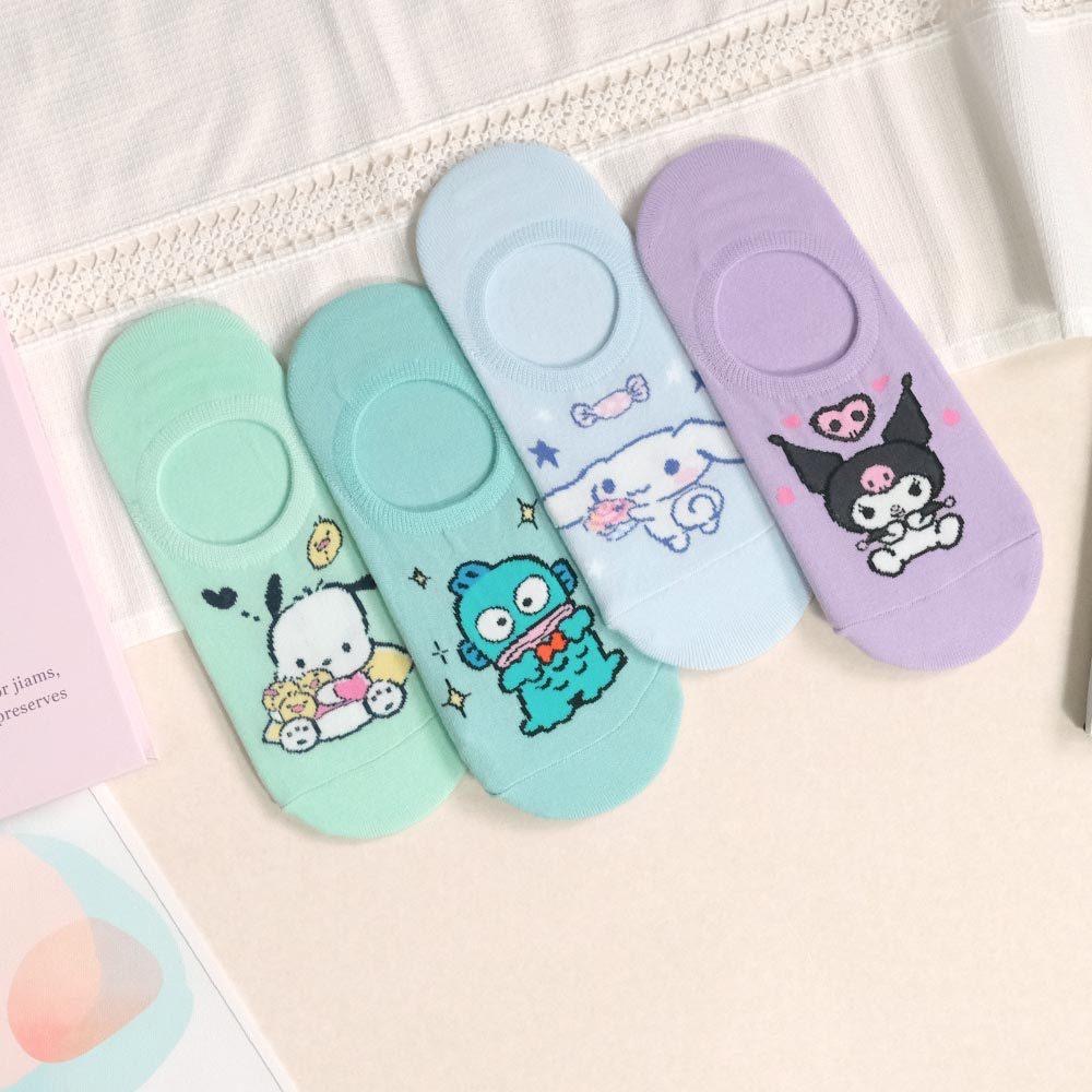 AHUA 阿華有事嗎 三麗鷗閃亮人物隱形襪 K2312 正韓襪子 百搭純棉襪 韓妞必備 少女襪-細節圖5