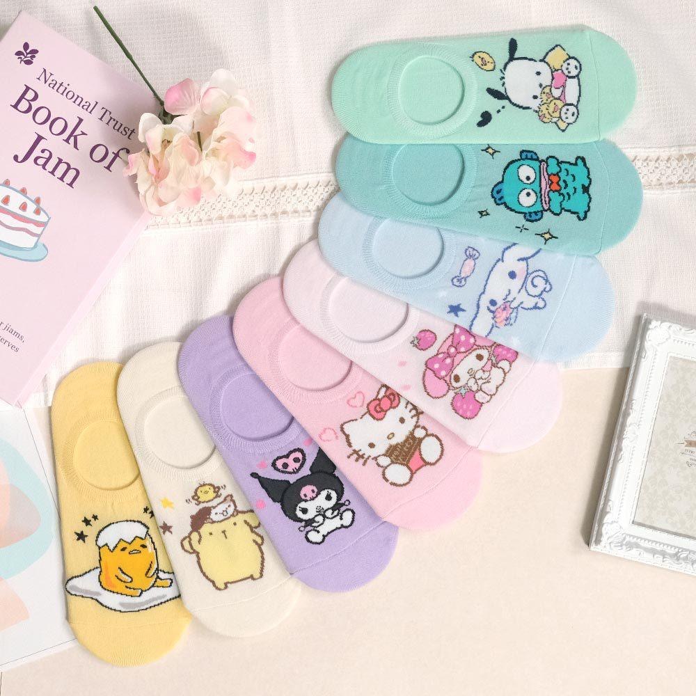 AHUA 阿華有事嗎 三麗鷗閃亮人物隱形襪 K2312 正韓襪子 百搭純棉襪 韓妞必備 少女襪-細節圖7