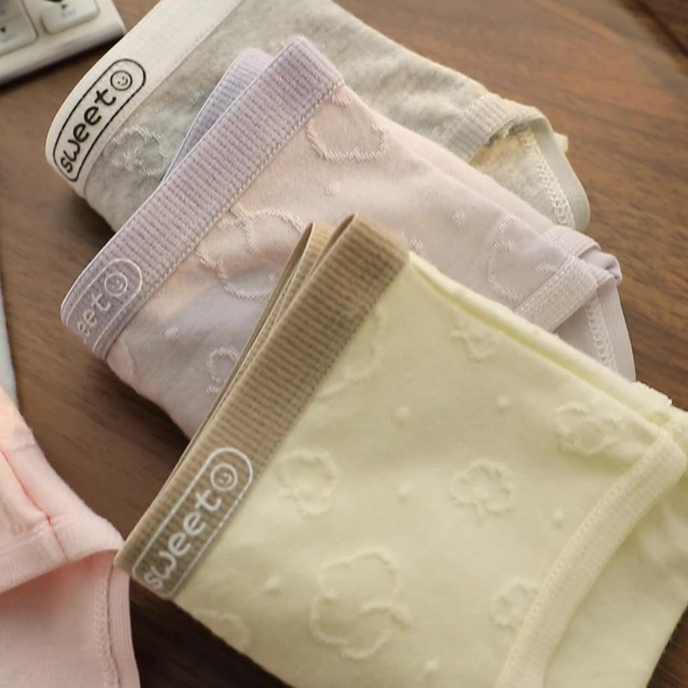 AHUA阿華有事嗎 滿版壓花雲朵棉花中腰內褲 I0068 韓系內著 可愛內褲 純棉內褲 舒適內褲 女內著-細節圖5