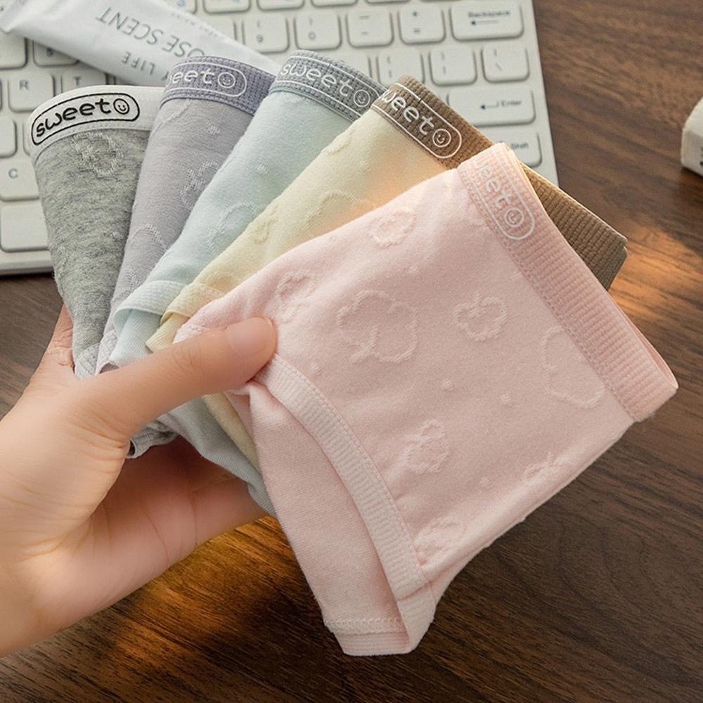 AHUA阿華有事嗎 滿版壓花雲朵棉花中腰內褲 I0068 韓系內著 可愛內褲 純棉內褲 舒適內褲 女內著-細節圖6