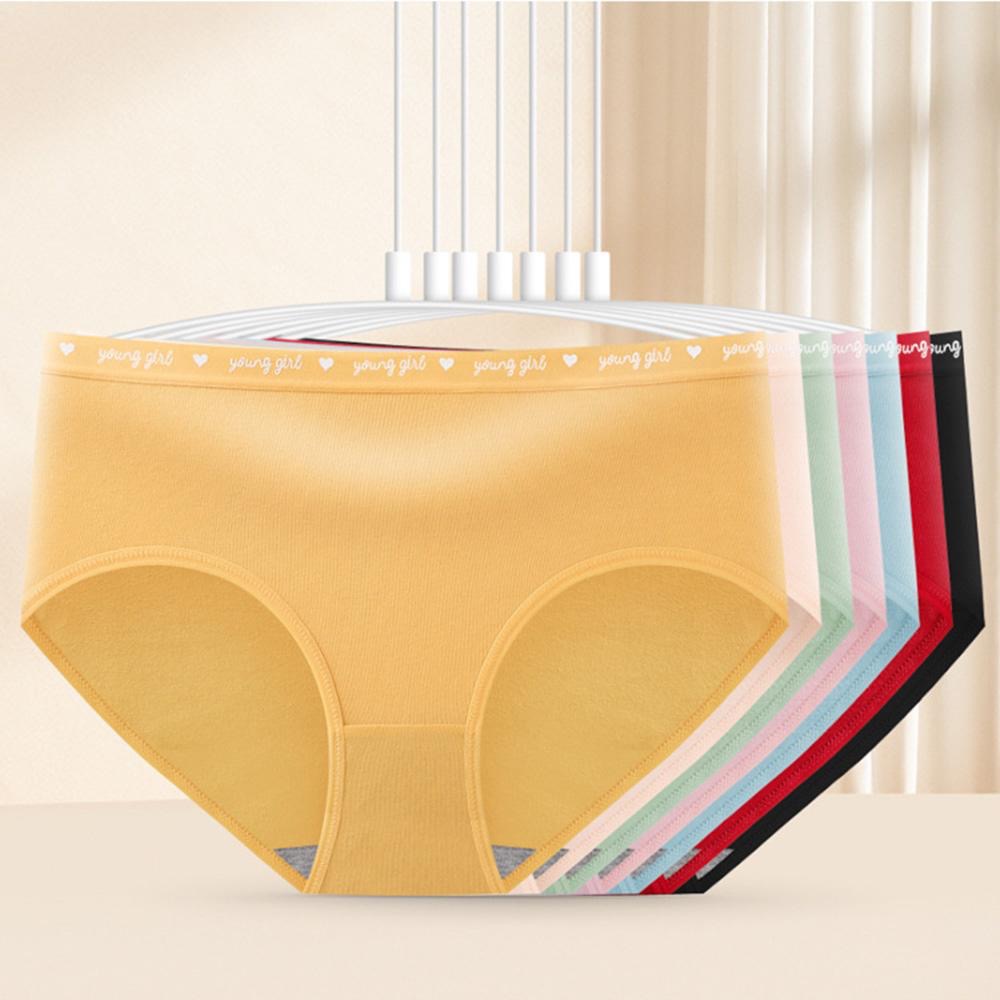 AHUA阿華有事嗎 韓系內著 石墨烯純棉英文字母中腰內褲 I0059 純棉 可愛 內衣 流行少女內褲-細節圖7