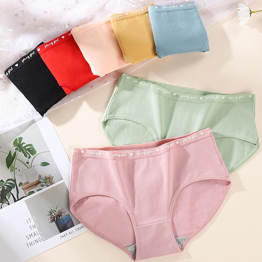 AHUA阿華有事嗎 韓系內著 石墨烯純棉英文字母中腰內褲 I0059 純棉 可愛 內衣 流行少女內褲-細節圖9