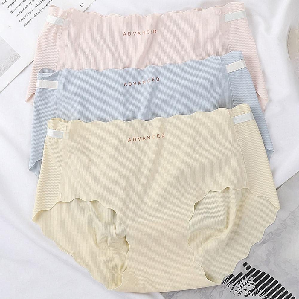 AHUA阿華有事嗎 韓系內著 波浪英文字母冰絲無痕內褲 I0058 純棉 可愛 內衣 流行少女內褲-細節圖5