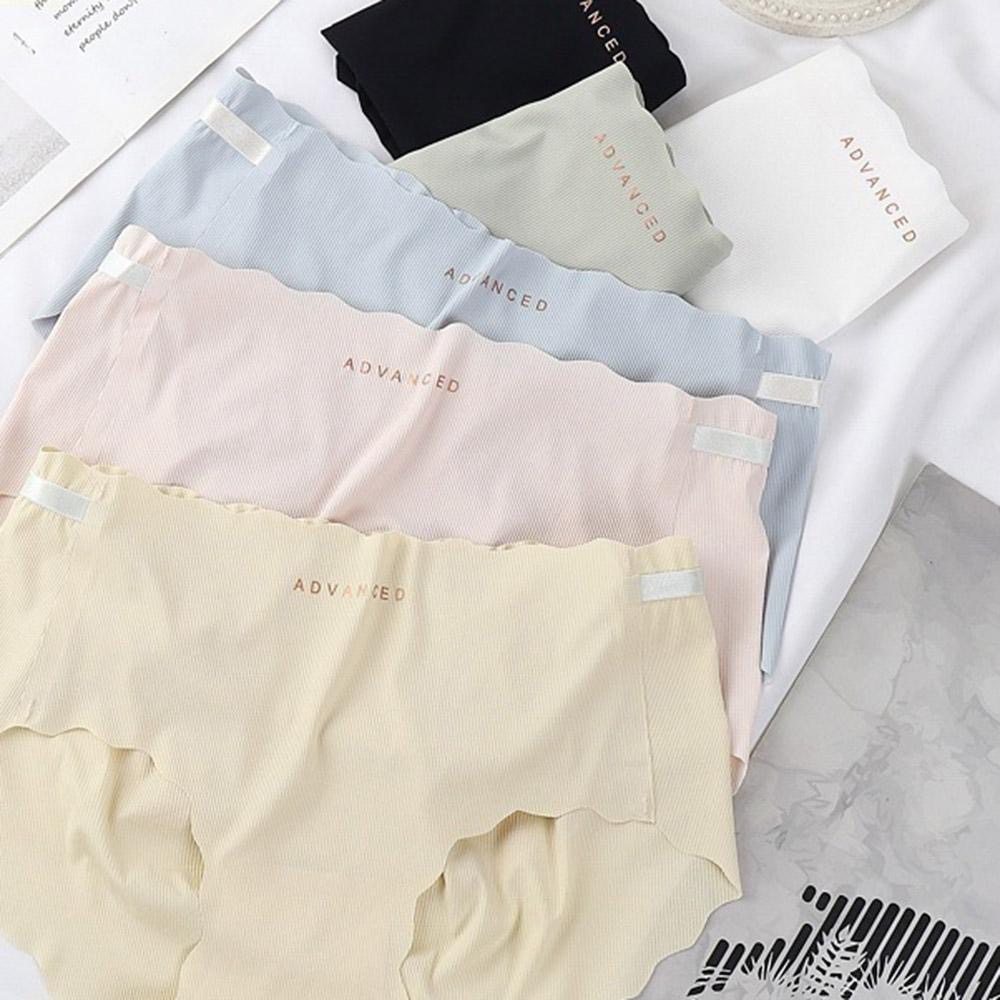 AHUA阿華有事嗎 韓系內著 波浪英文字母冰絲無痕內褲 I0058 純棉 可愛 內衣 流行少女內褲-細節圖6