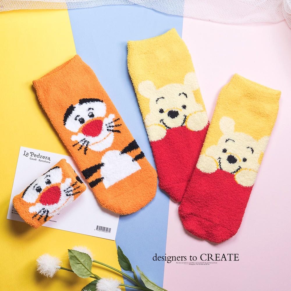 迪士尼AHUA阿華有事嗎   韓國襪子 絨毛迪士尼立體耳朵短襪 K0261 正韓熱賣款 必備卡通襪 百搭絨毛襪-細節圖4