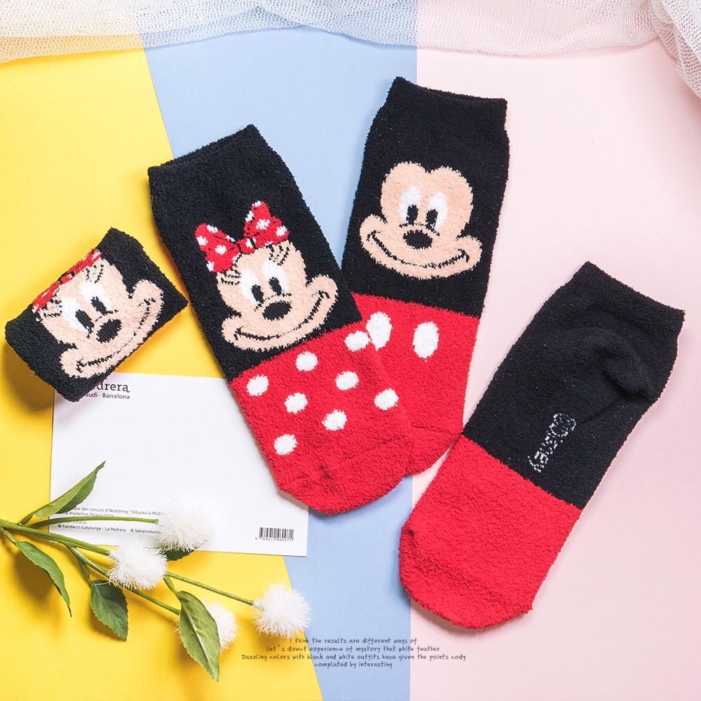 迪士尼AHUA阿華有事嗎   韓國襪子 絨毛迪士尼立體耳朵短襪 K0261 正韓熱賣款 必備卡通襪 百搭絨毛襪-細節圖5