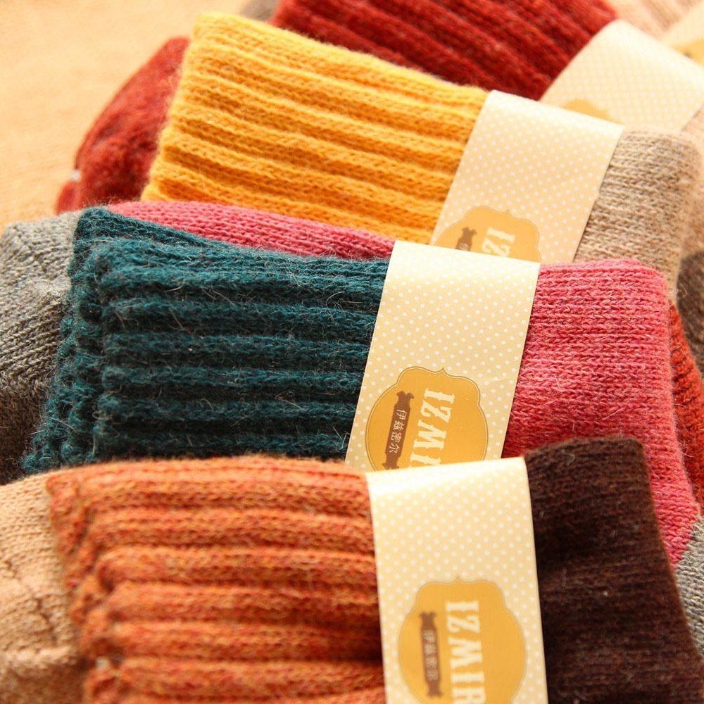 AHUA阿華有事嗎  日系馬卡龍雙色羊毛襪 S0030 韓妞必備百搭款 中筒襪 厚長襪 運動復古 文青情侶-細節圖4