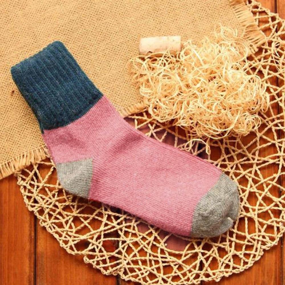 AHUA阿華有事嗎  日系馬卡龍雙色羊毛襪 S0030 韓妞必備百搭款 中筒襪 厚長襪 運動復古 文青情侶-細節圖8