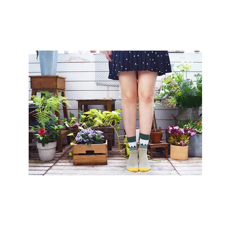 AHUA 自訂款！可愛插畫圖案中筒襪 女生襪子 復古襪子 R0011 民族風圖騰長襪 韓妞必備基本款 阿華有事嗎-細節圖6