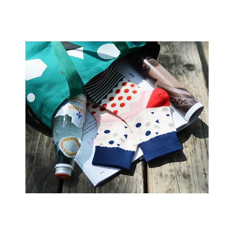 AHUA 自訂款！可愛插畫圖案中筒襪 女生襪子 復古襪子 R0011 民族風圖騰長襪 韓妞必備基本款 阿華有事嗎-細節圖9