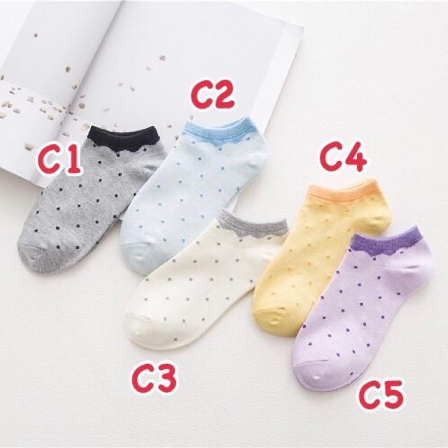 AHUA阿華有事嗎 韓系襪子 小圓點短襪 C款 S0232 四季百搭款 韓妞必備 姊妹情侶襪 宅配免運-細節圖2