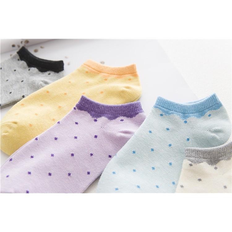 AHUA阿華有事嗎 韓系襪子 小圓點短襪 C款 S0232 四季百搭款 韓妞必備 姊妹情侶襪 宅配免運-細節圖3