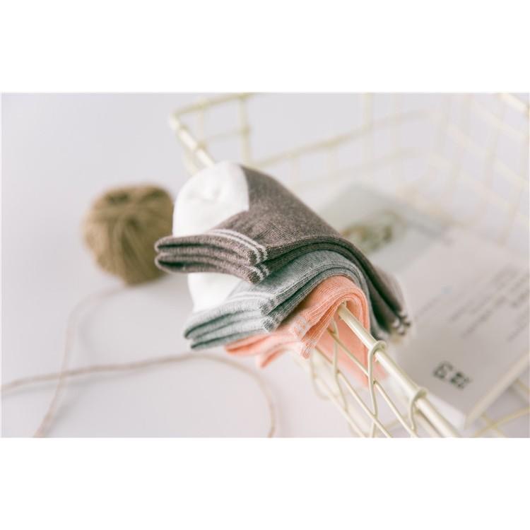 AHUA阿華有事嗎  韓版小清新條紋襪口短襪子 S0235 F款 熱賣爆款 四季百搭基本款 韓妞必備少女襪 免運-細節圖6