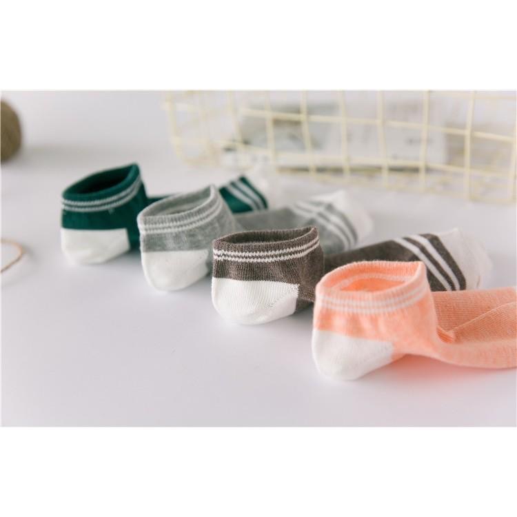 AHUA阿華有事嗎  韓版小清新條紋襪口短襪子 S0235 F款 熱賣爆款 四季百搭基本款 韓妞必備少女襪 免運-細節圖7