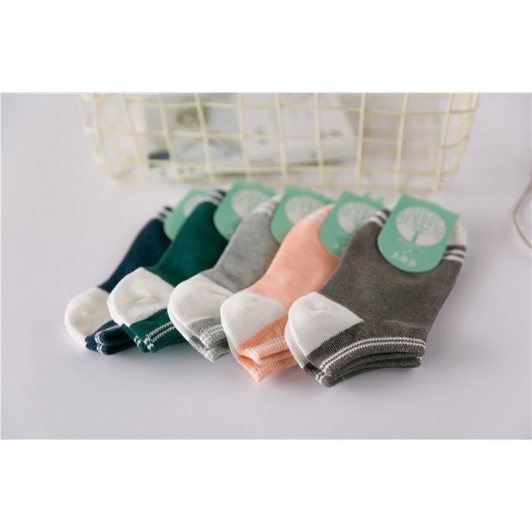 AHUA阿華有事嗎  韓版小清新條紋襪口短襪子 S0235 F款 熱賣爆款 四季百搭基本款 韓妞必備少女襪 免運-細節圖8