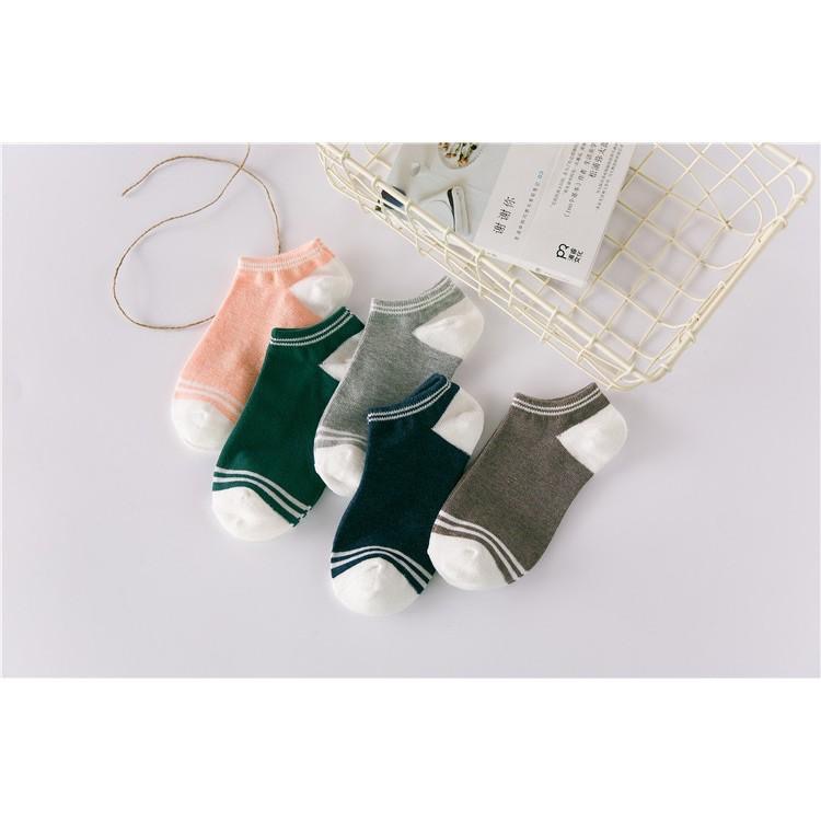 AHUA阿華有事嗎  韓版小清新條紋襪口短襪子 S0235 F款 熱賣爆款 四季百搭基本款 韓妞必備少女襪 免運-細節圖9