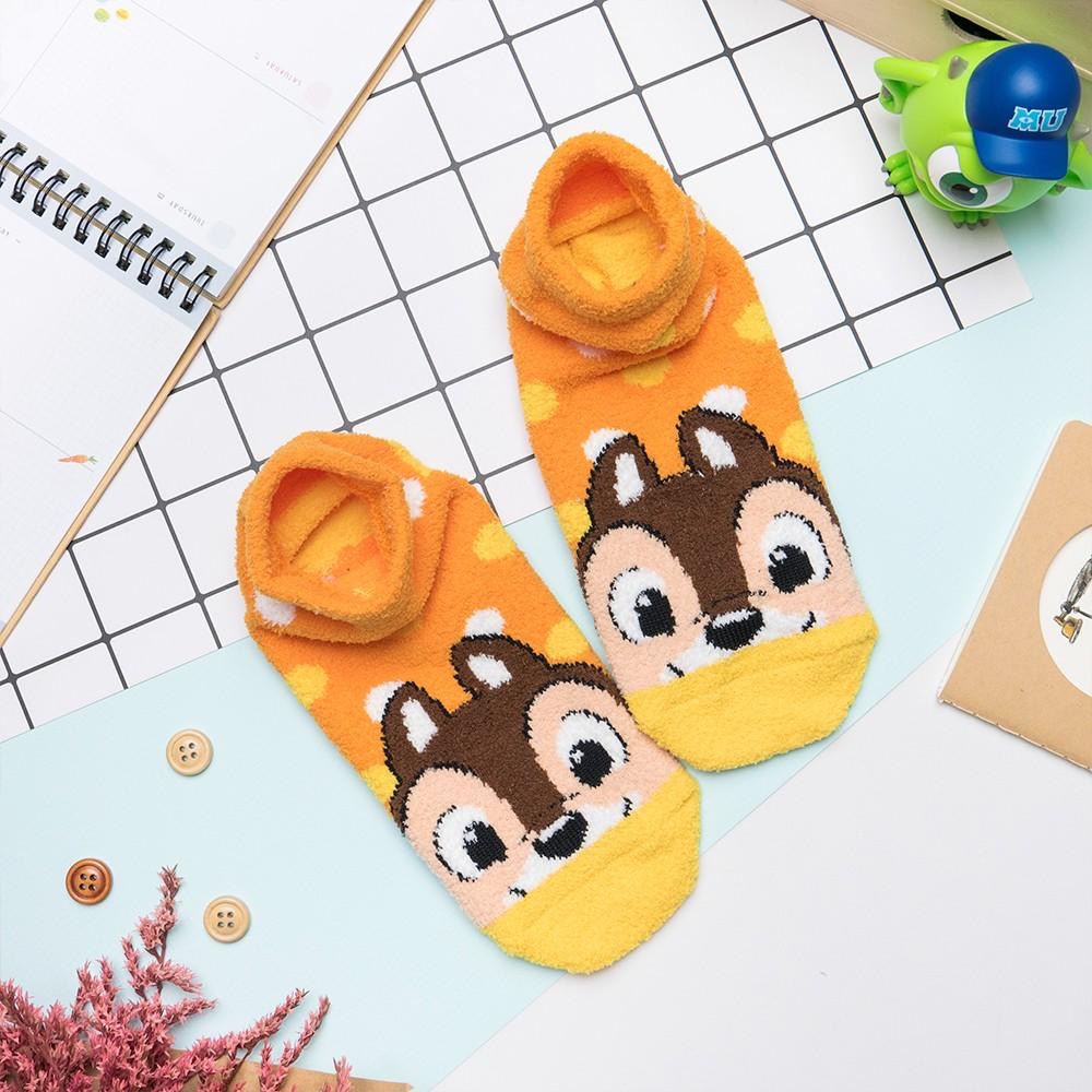 AHUA阿華有事嗎 韓國襪子 絨毛迪士尼繽粉點點短襪 居家睡眠襪 K0441 正韓熱賣款 韓妞必備冬日暖襪 百搭純棉襪-細節圖8