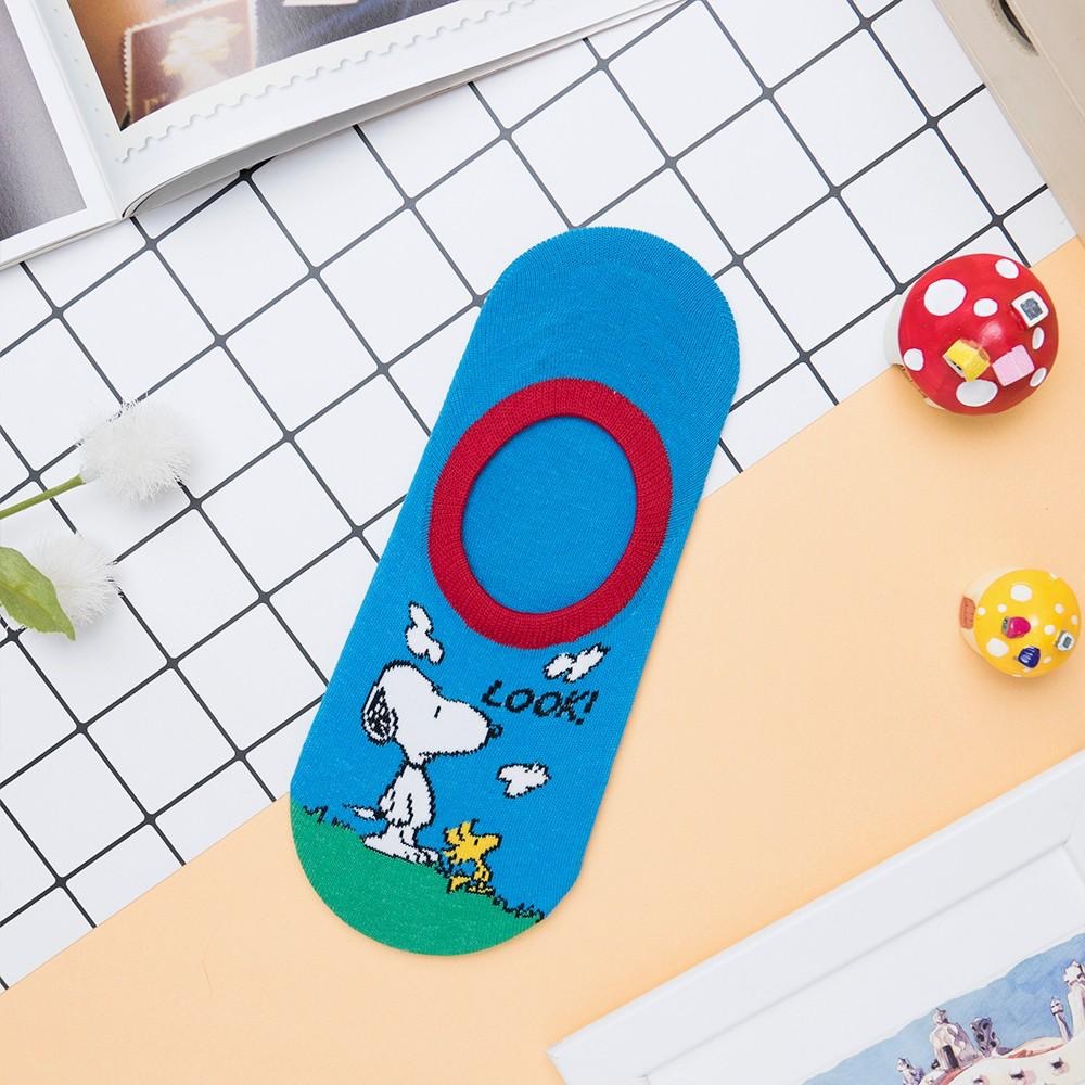 AHUA阿華有事嗎 韓國襪子 彩色史努比隱形襪 K0526 正韓少女襪 韓妞必備卡通襪 百搭船襪 素色踝襪-細節圖7