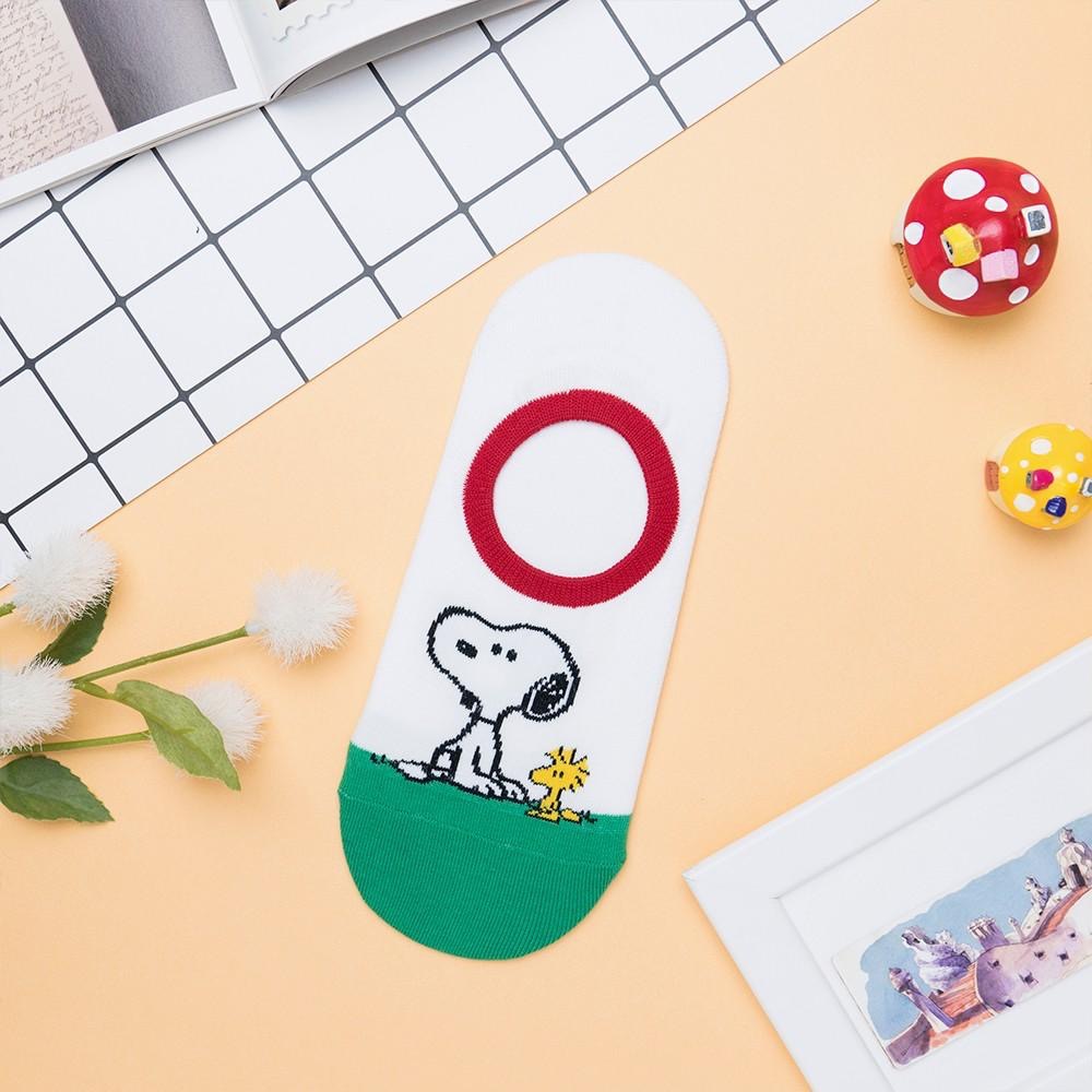 AHUA阿華有事嗎 韓國襪子 彩色史努比隱形襪 K0526 正韓少女襪 韓妞必備卡通襪 百搭船襪 素色踝襪-細節圖9
