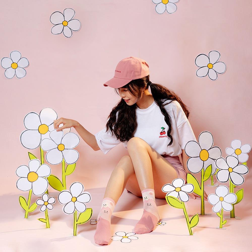 AHUA原創設計襪子 HUAER漸層富士山貓咪中筒襪 女襪 女生襪子 台灣製造 純棉親子襪 Z0010 阿華有事嗎-細節圖8