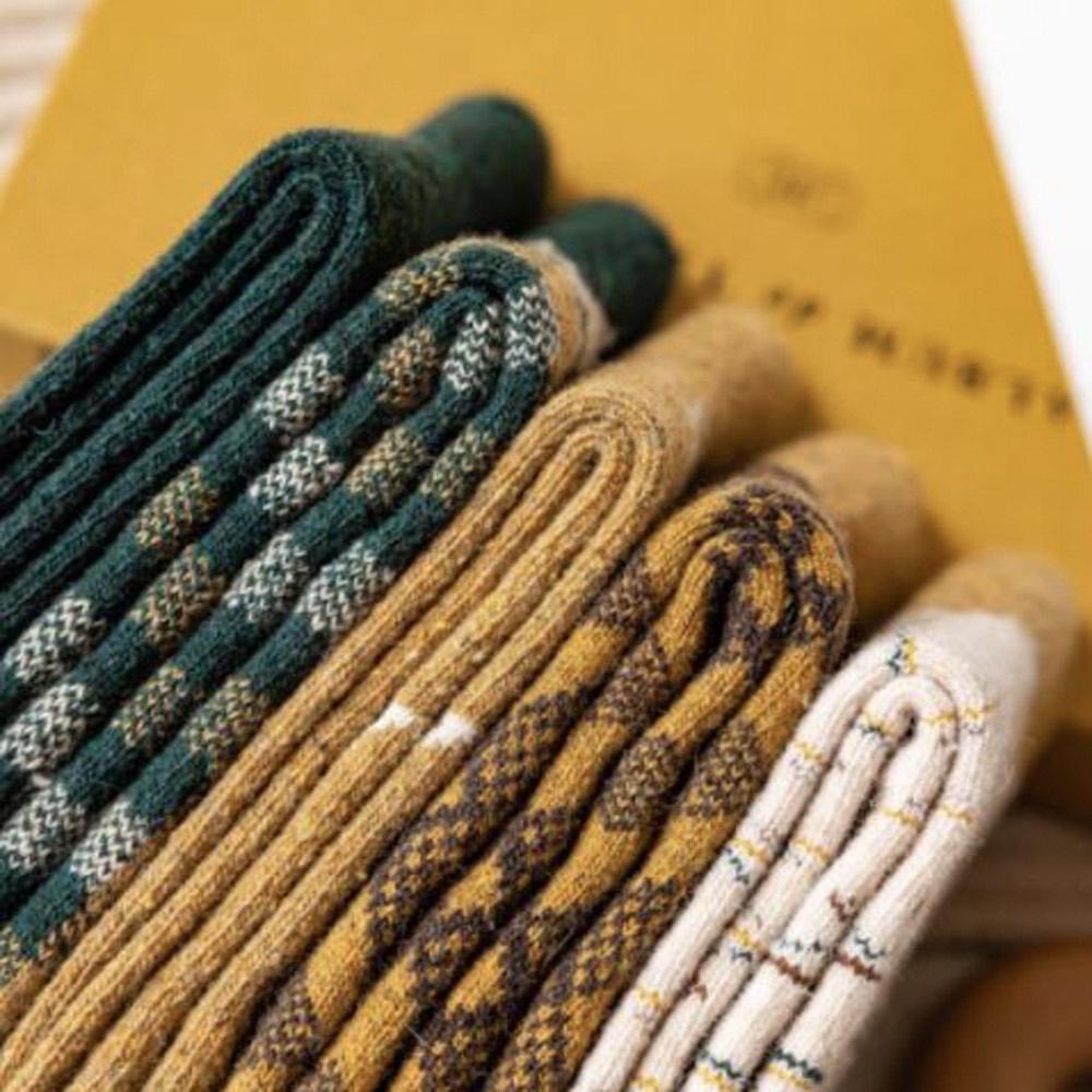 AUHA 日系襪子 森林系羊毛中筒襪 S0399 羊毛襪 純棉襪 保暖秋冬厚襪 阿華有事嗎-細節圖6