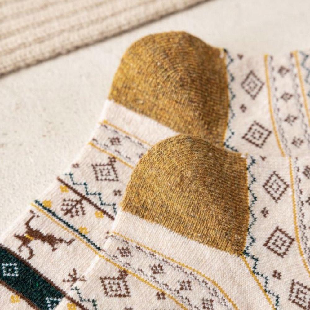 AUHA 日系襪子 森林系羊毛中筒襪 S0399 羊毛襪 純棉襪 保暖秋冬厚襪 阿華有事嗎-細節圖8