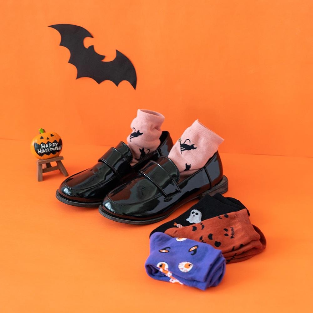 AHUA阿華有事嗎 自訂款！ 滿版鬼怪中筒襪 萬聖節襪子 萬聖節打扮 派對襪子 女生襪子 MIT台灣製造 R0008-細節圖4