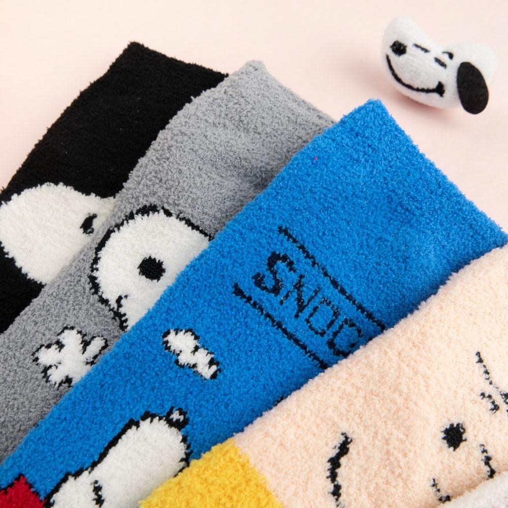 阿華有事嗎AUHA 韓國襪子 絨毛史努比短襪 K0946 少女襪 韓妞必備長襪 百搭純棉襪-細節圖5