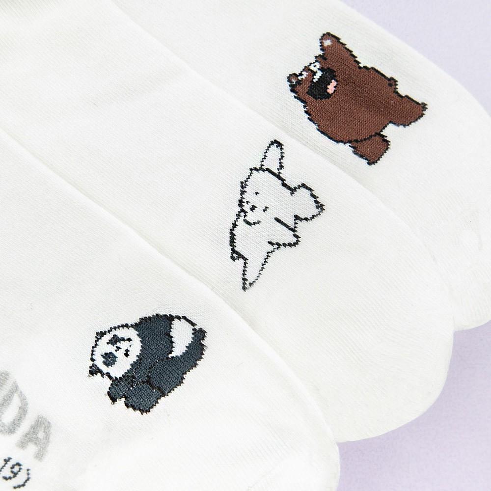 阿華有事嗎AUHA 韓國襪子 熊熊三兄弟招牌動作中筒襪 K1023 少女襪 韓妞必備長襪 百搭純棉襪-細節圖6