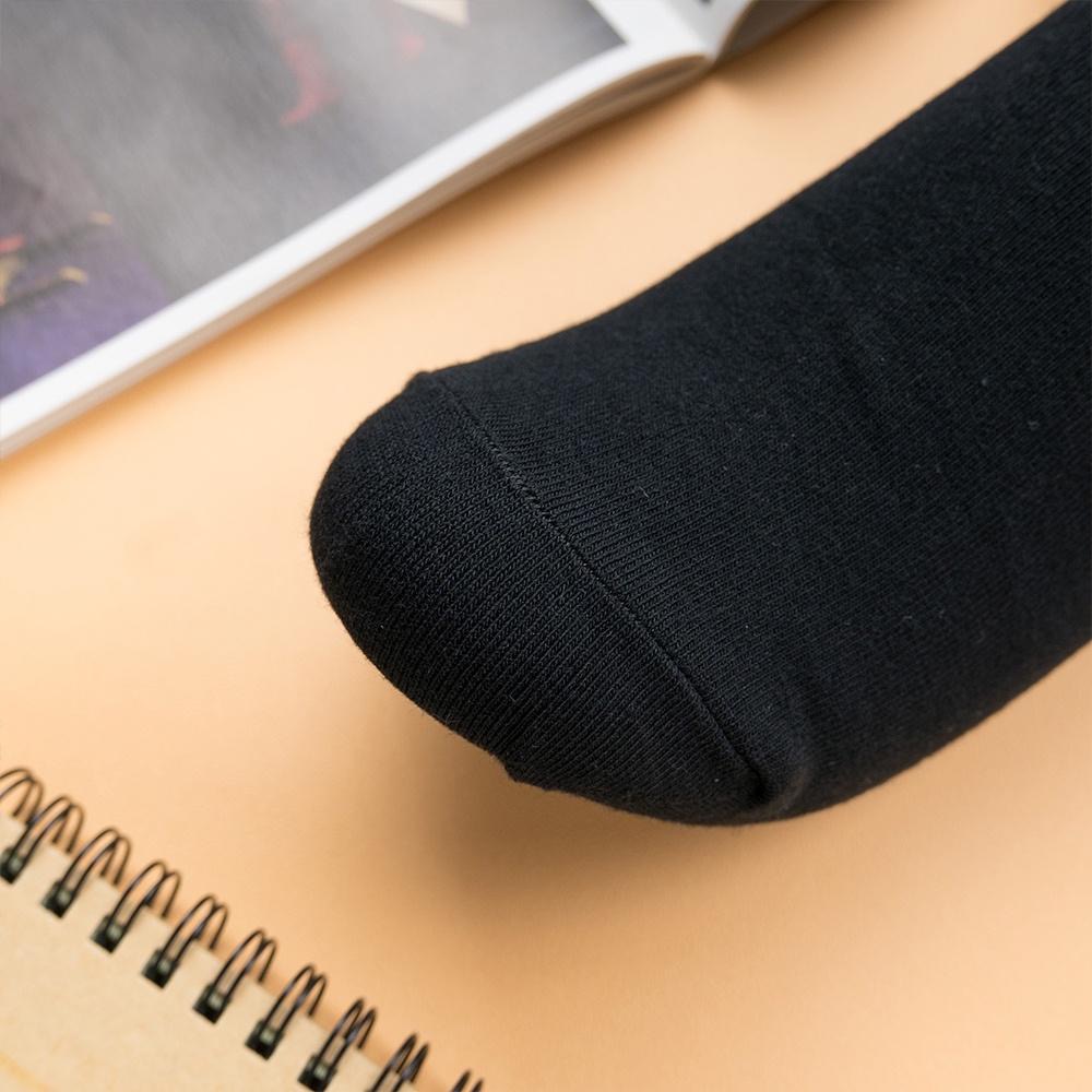 AHUA 阿華有事嗎 經典小精靈中筒襪 R0010 韓妞必備長襪 百搭純棉襪 素色襪子-細節圖9