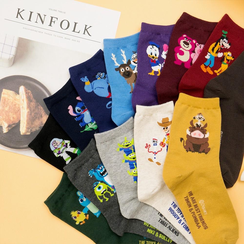 AHUA阿華有事嗎 迪士尼麻吉人物中筒襪 K0654 韓國襪子 正韓少女襪 玩具總動員 卡通襪 百搭純棉襪-細節圖6