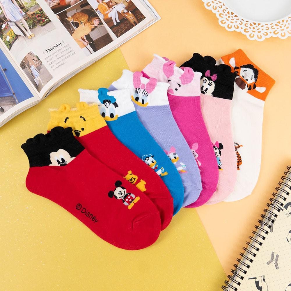 阿華有事嗎AUHA 韓國襪子 迪士尼立體耳朵中短襪【K1147】少女襪 韓妞必備長襪 百搭純棉襪-細節圖3