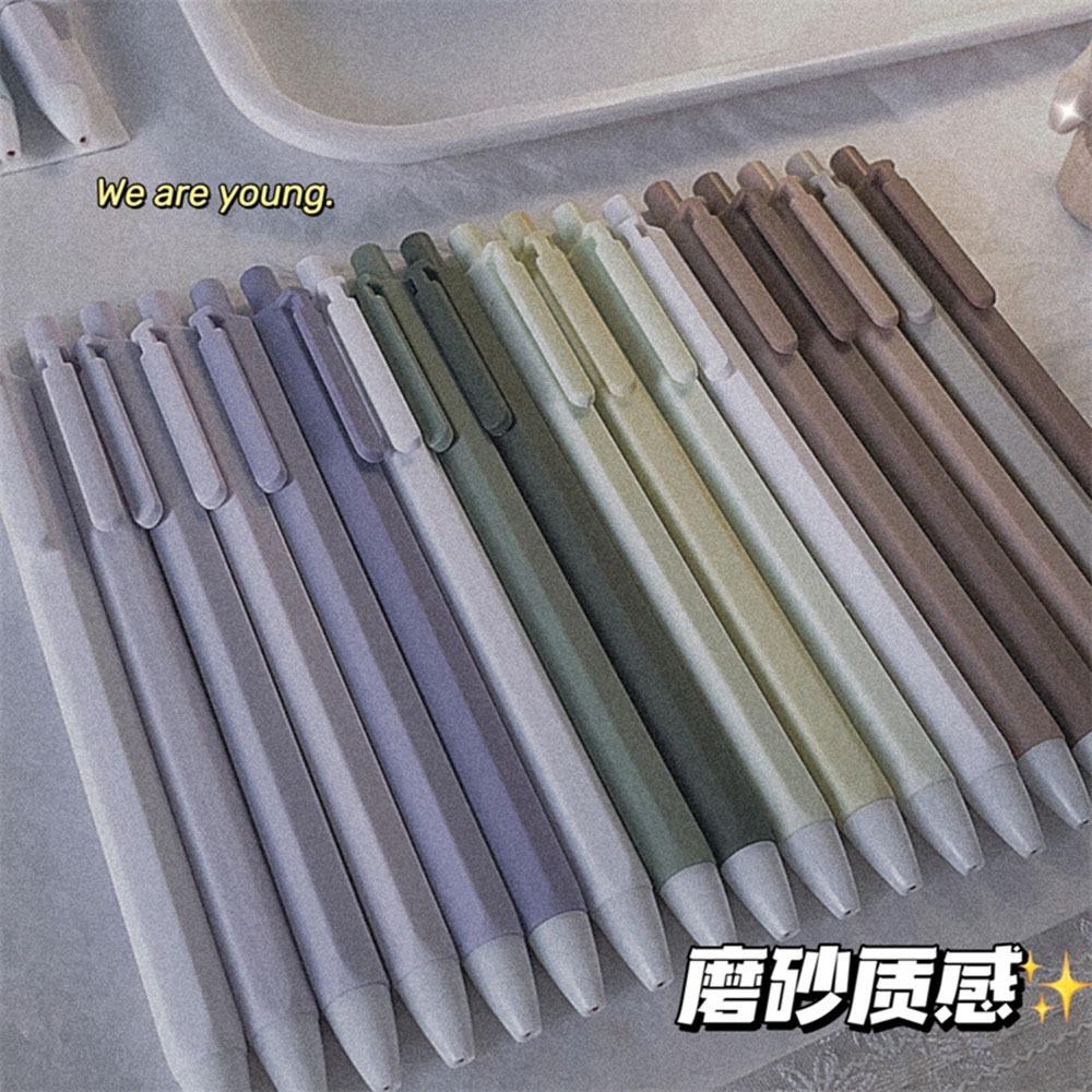 AHUA阿華有事嗎磨砂感莫蘭迪色系包裝油性黑筆 O0010日系 可愛 文具-細節圖8