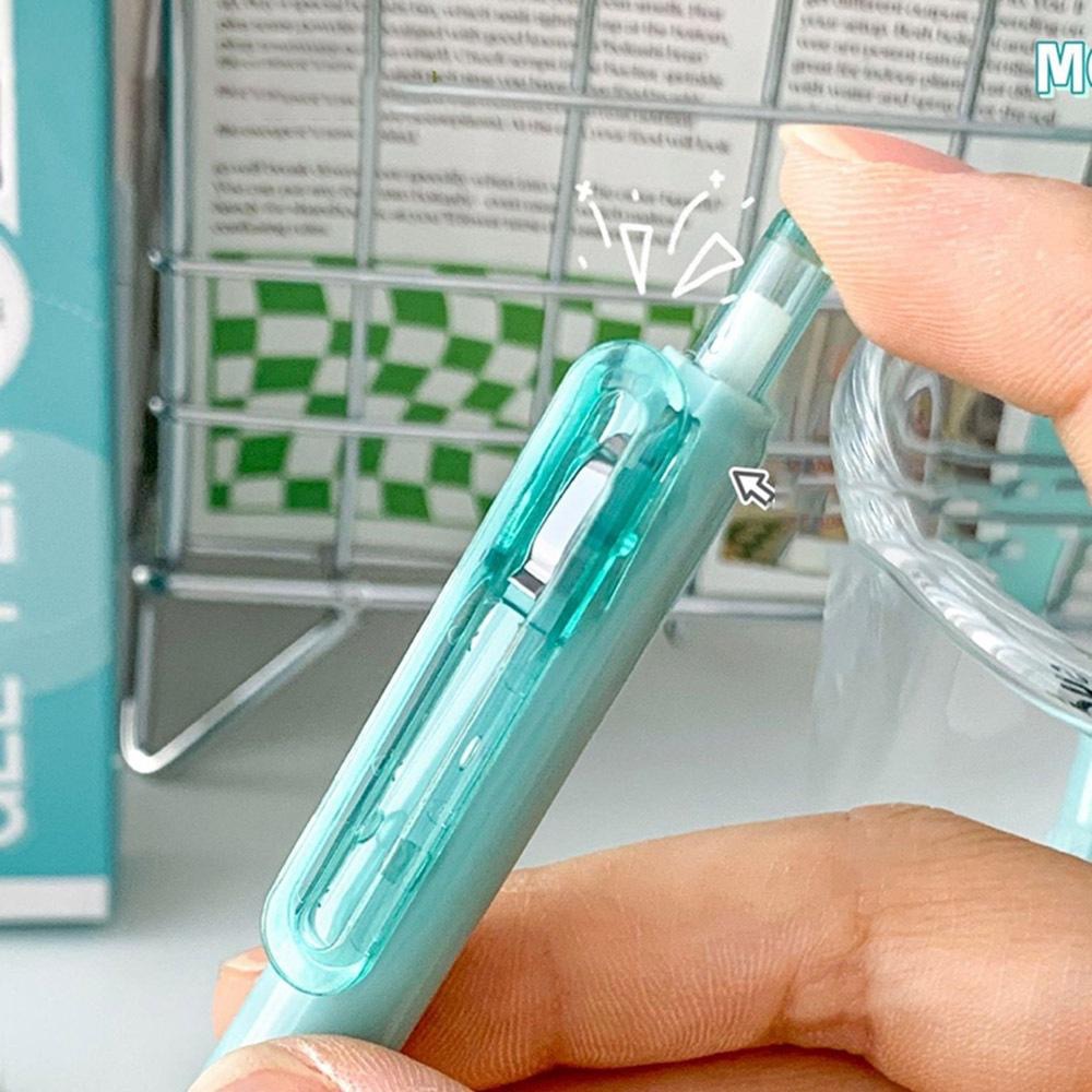 AHUA 多巴胺色系速乾中性黑筆(一盒7支) 現貨 日系 可愛 文具 造型  O0014 阿華有事嗎-細節圖4