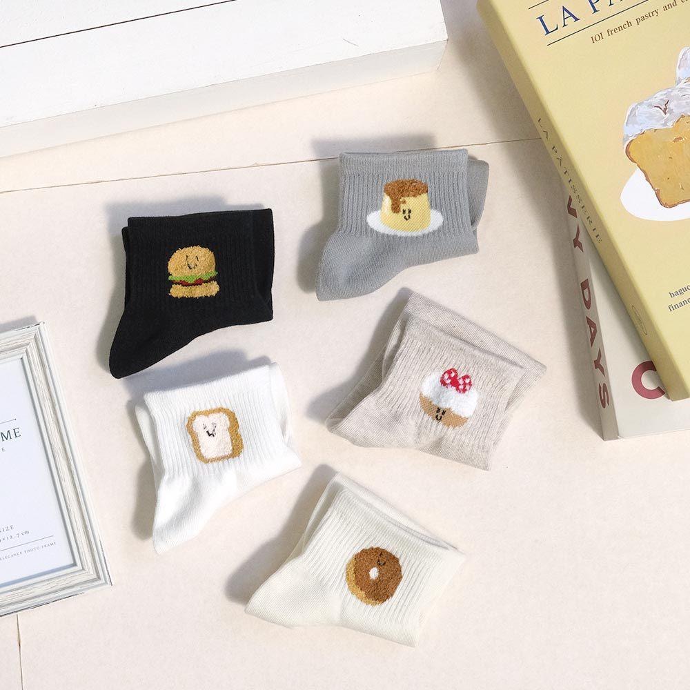 AHUA 阿華有事嗎 立體毛毛I love可愛笑臉點心短襪 K2310 正韓襪子 百搭純棉襪 韓妞必備 少女襪-細節圖8