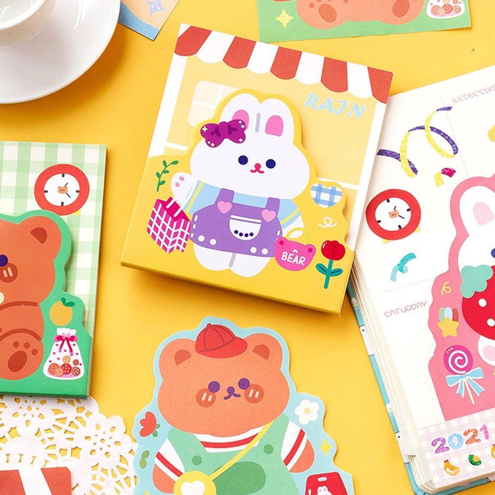 AHUA 阿華有事嗎 悠然假日動物雙層便條本 O0020 可愛 文具 開學用品-細節圖3