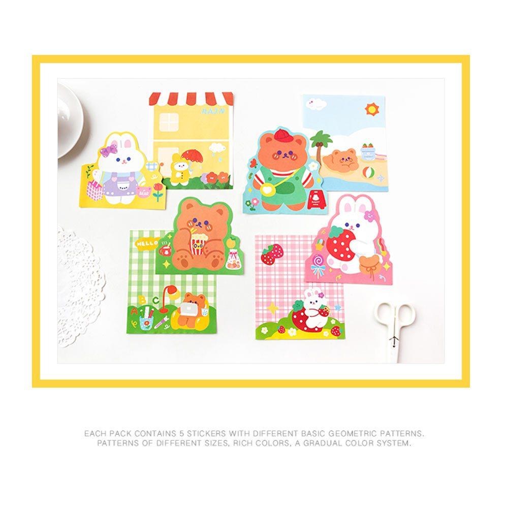 AHUA 阿華有事嗎 悠然假日動物雙層便條本 O0020 可愛 文具 開學用品-細節圖7