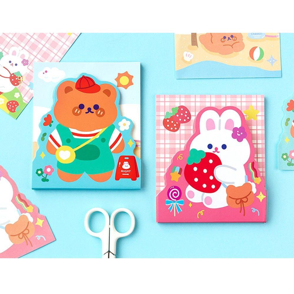 AHUA 阿華有事嗎 悠然假日動物雙層便條本 O0020 可愛 文具 開學用品-細節圖8