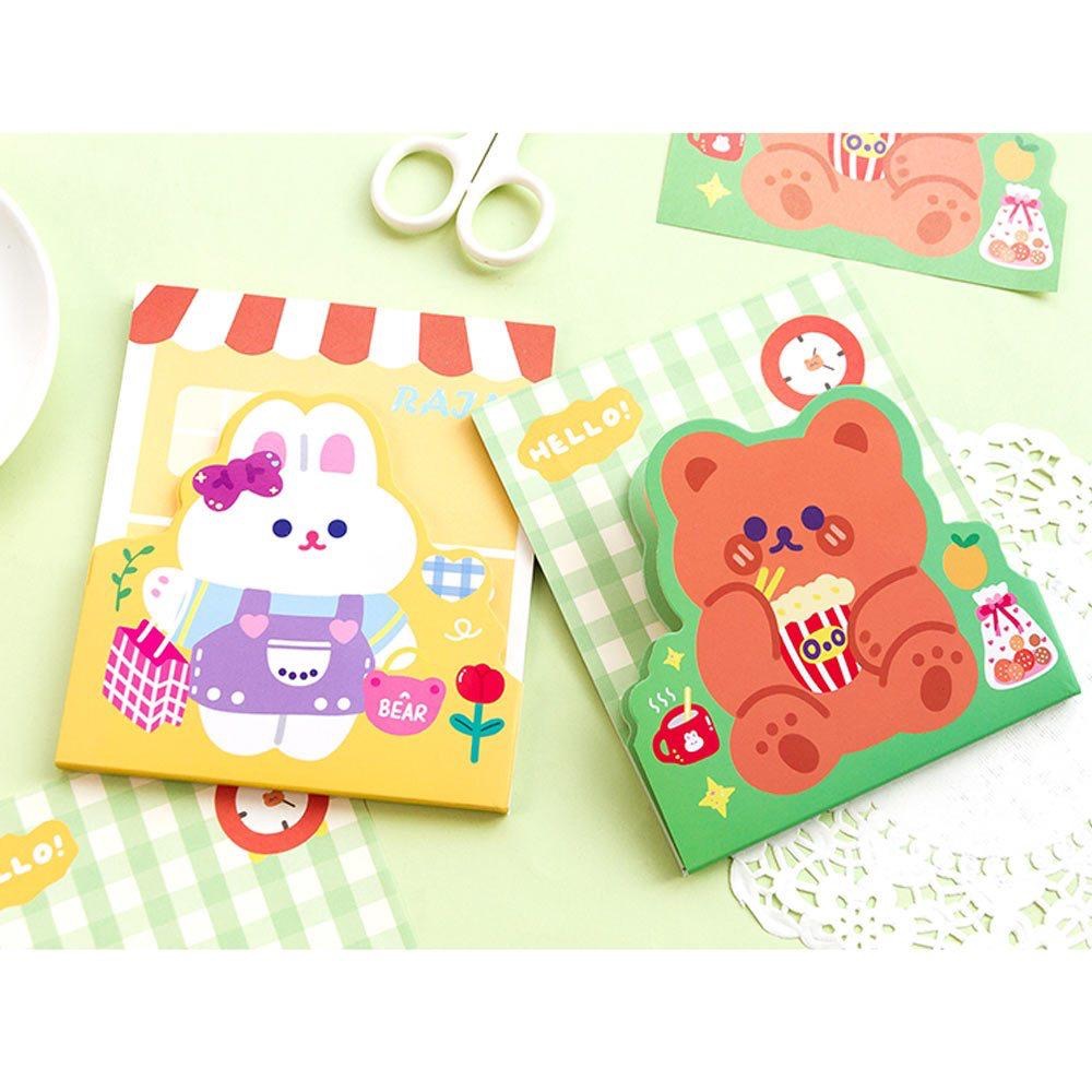 AHUA 阿華有事嗎 悠然假日動物雙層便條本 O0020 可愛 文具 開學用品-細節圖9