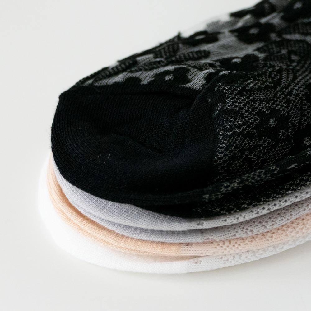 AHUA 韓國襪子 滿版網紗花朵透膚船型襪 K2067 韓妞必備 正韓襪子 透膚襪 少女襪 阿華有事嗎-細節圖7