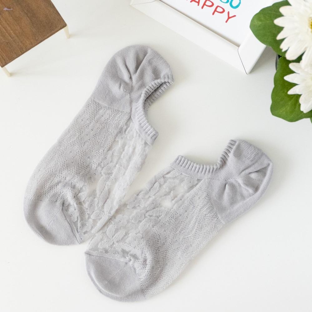 AHUA 韓國襪子 滿版網紗花朵透膚船型襪 K2067 韓妞必備 正韓襪子 透膚襪 少女襪 阿華有事嗎-細節圖8