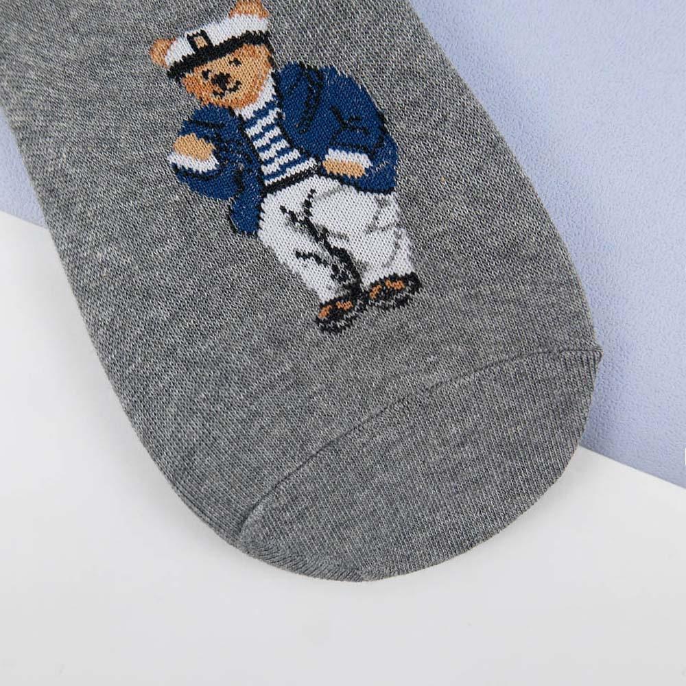 AUHA阿華有事嗎 韓國襪子  全身美國小熊男生隱形襪 男襪【K1253】 百搭純棉襪-細節圖8