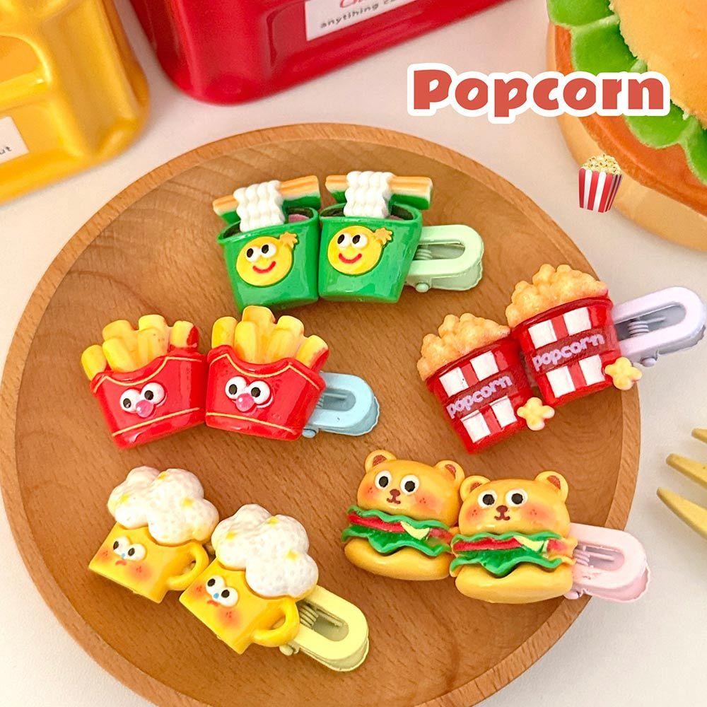 AHUA 阿華有事嗎 趣味軟萌表情食物髮夾 E0132 韓系可愛 百搭 少女 髮夾 髮飾 配件-細節圖4