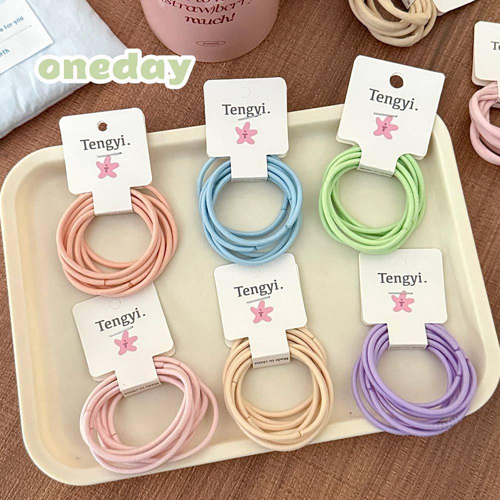 AHUA 阿華有事嗎 百搭糖果色高彈力髮圈 E0128 韓系女裝配件清新 百搭 韓風 大腸圈 髮飾 頭飾 時尚 基本款-細節圖7