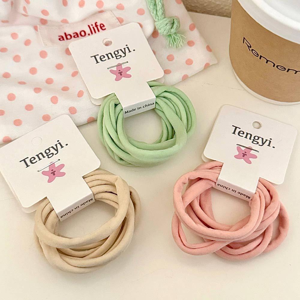 AHUA 阿華有事嗎 百搭糖果色高彈力髮圈 E0128 韓系女裝配件清新 百搭 韓風 大腸圈 髮飾 頭飾 時尚 基本款-細節圖8