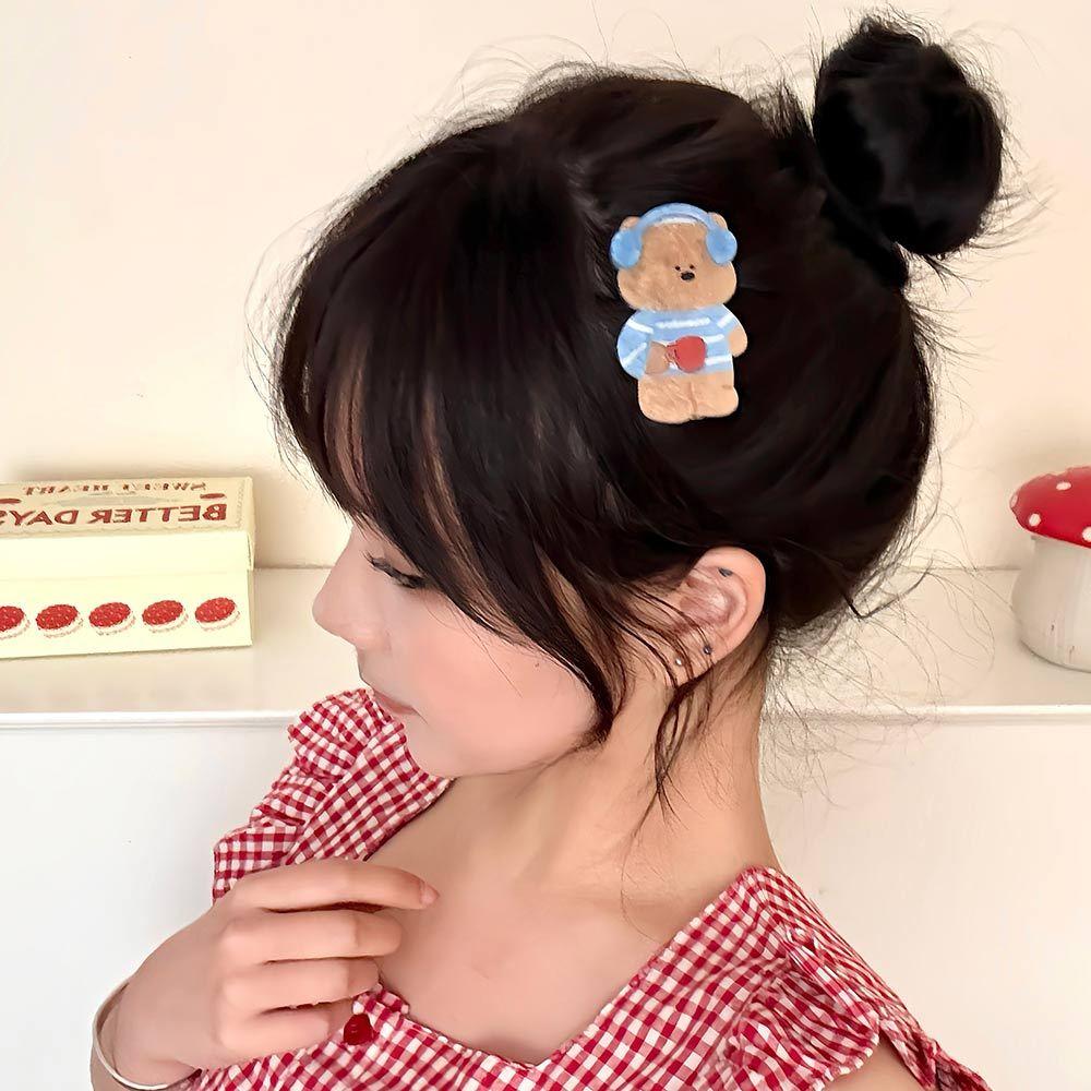 AHUA 阿華有事嗎 百變造型動物髮夾2入組 E0135 韓系可愛 百搭 少女 髮夾 髮飾 配件-細節圖7