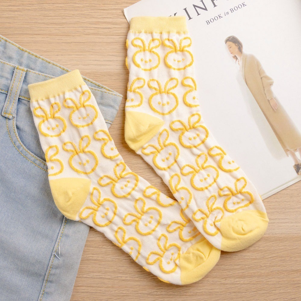 【7-ELEVEN門市團購】【5/8/14雙組】可愛動物中筒襪百搭舒適棉質襪(一件無法接單，請以5/8/14的件數下單-細節圖4