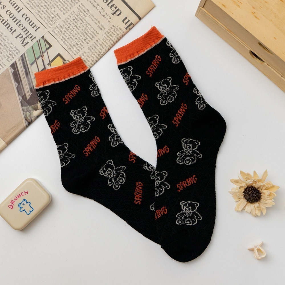 【7-ELEVEN門市團購】【5/8/14雙組】可愛動物中筒襪百搭舒適棉質襪(一件無法接單，請以5/8/14的件數下單-細節圖5